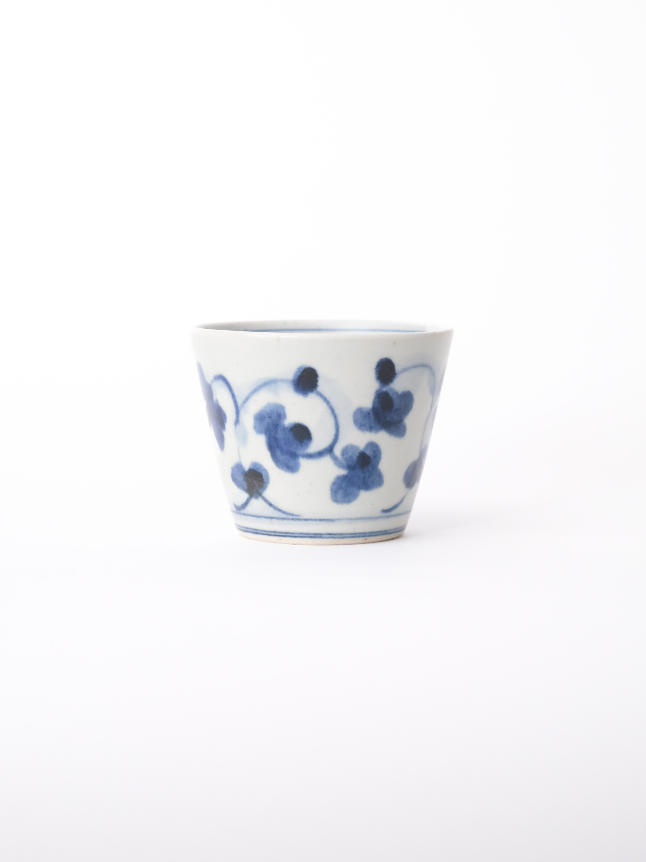 十五代 辻常陸 花唐草紋 そば猪口揃 そば猪口2点 小皿2点 十五代 辻