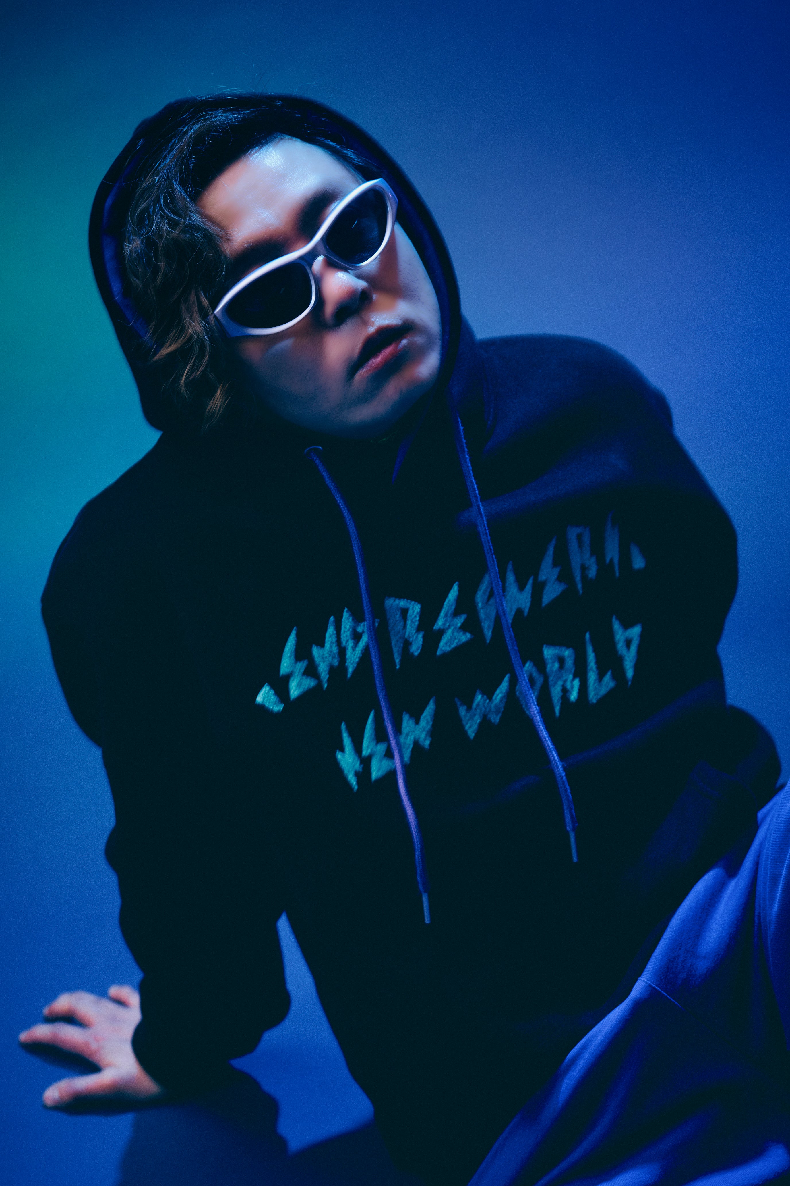 オーバーサイズパーカー モコモコ刺繍ロゴ 黒 【RE】LIVE TOUR 2024