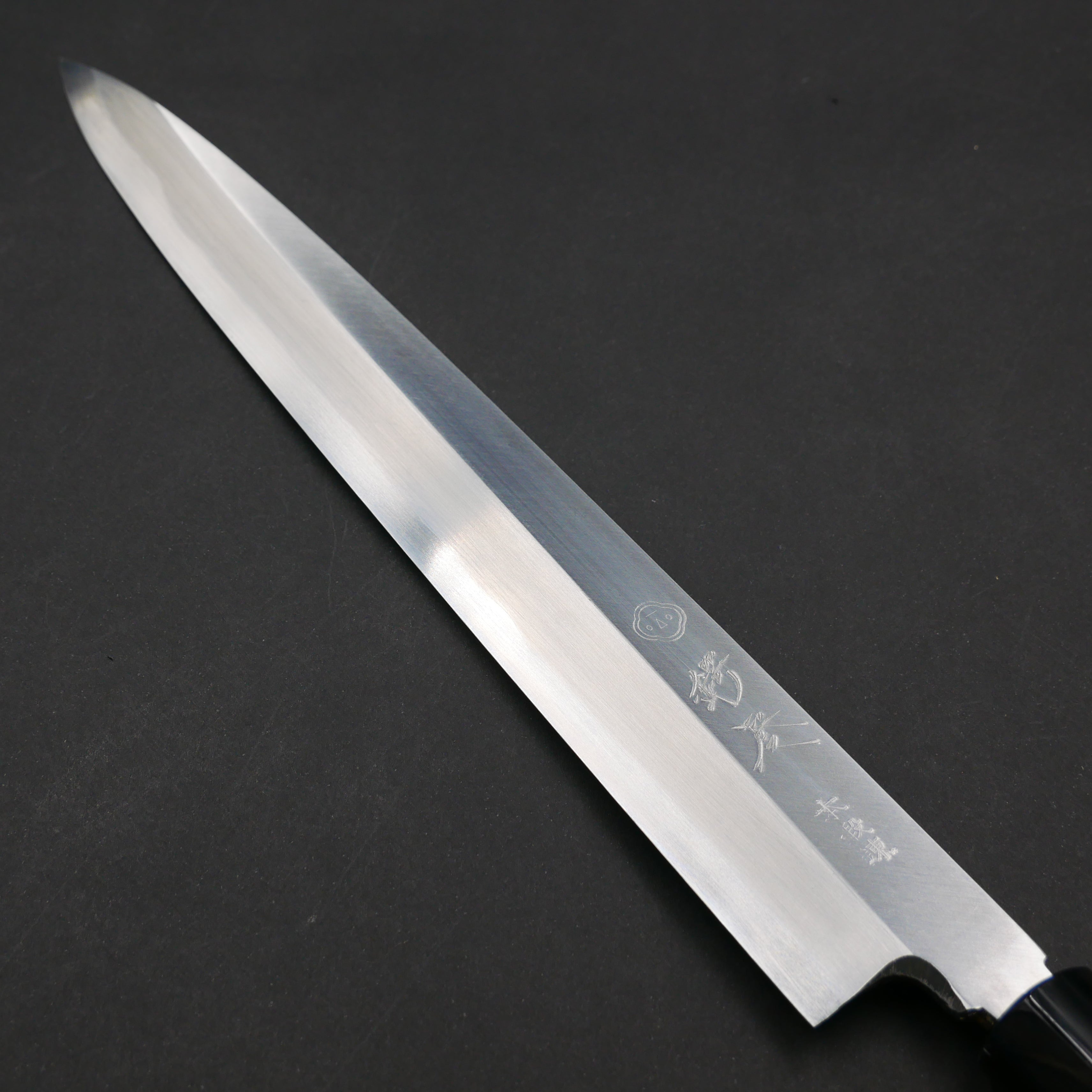 左刃 青二鋼 柳刃 朴柄 – つば屋庖丁店