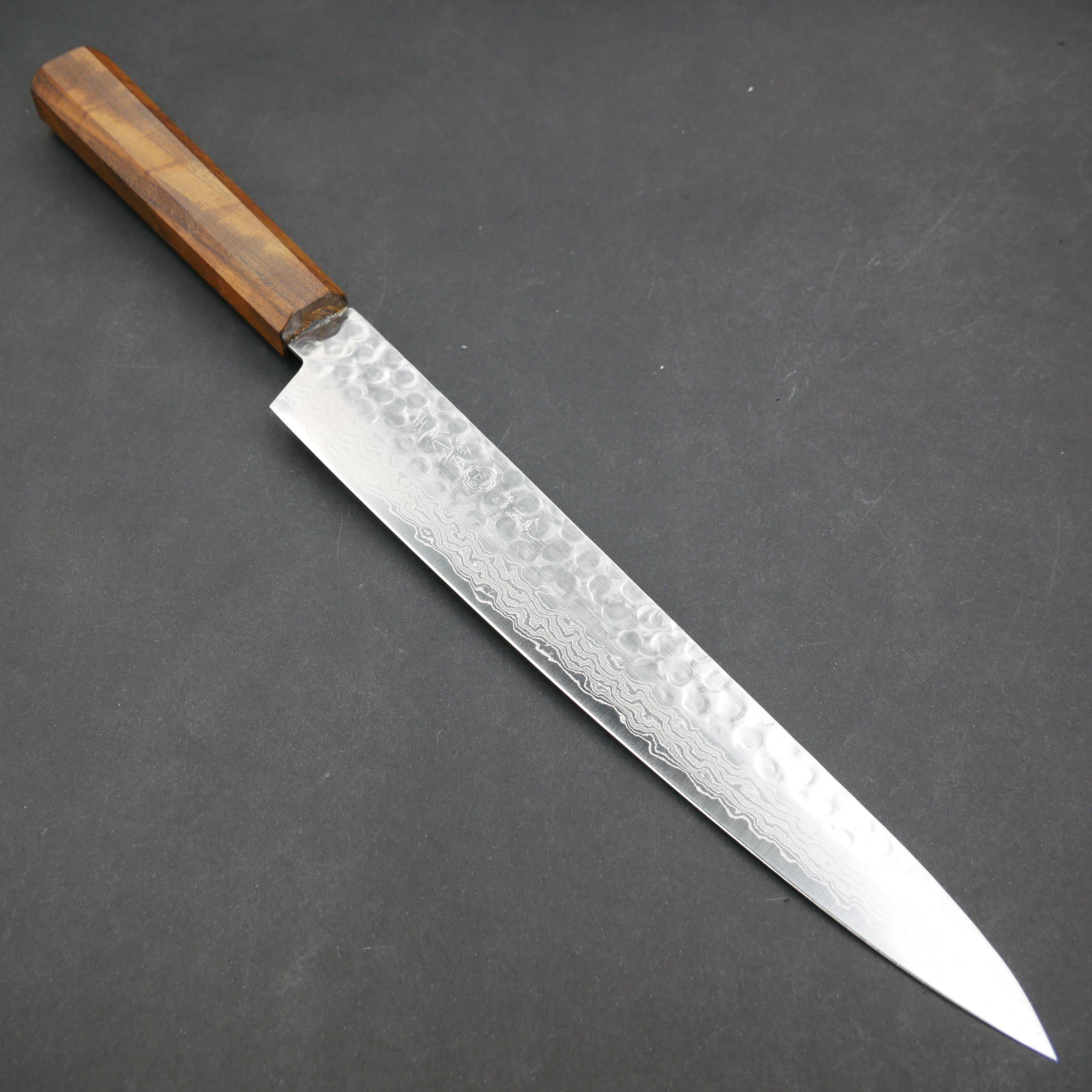 VG10 積層 鎚目 筋引 モラド八角柄 ＜カスタムモデル＞ – つば屋庖丁店