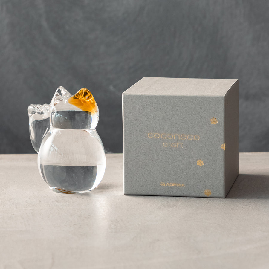 ガラス専門店｜ADERIA｜招き猫 ブチ茶 – TSUCHI-YA │ ガラスの器と工芸