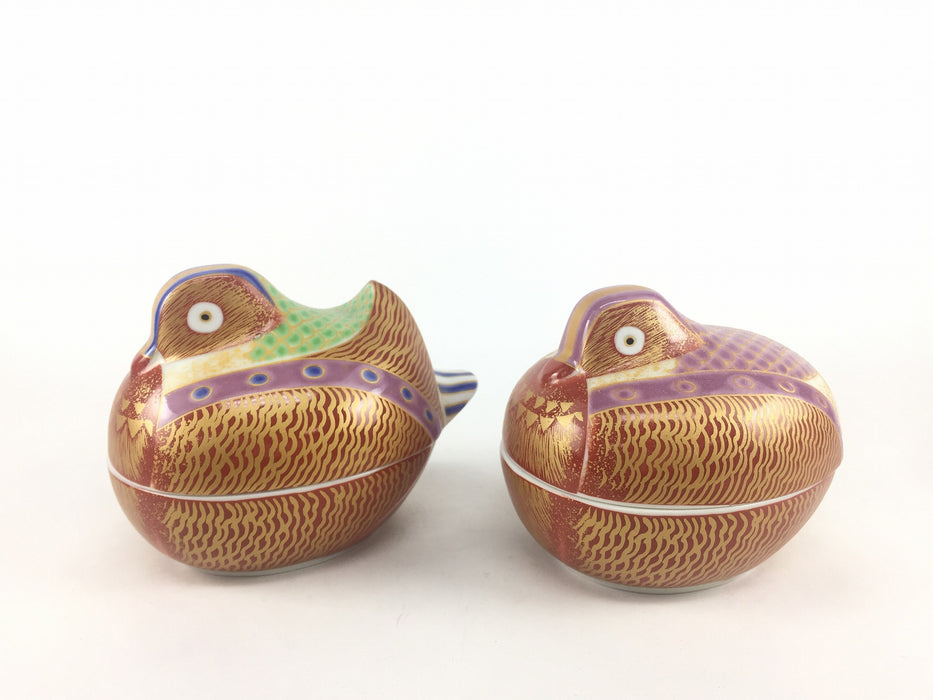蓋物/小物入れ】おしどり蓋物 幸楽窯 有田焼 — 佐賀有田 ギャラリーつじ信