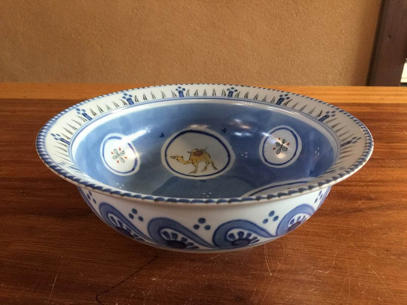 菓子鉢 窓絵ラクダ絵 肥前有田焼 吉田焼 谷鳳窯 宮崎祐輔 — 佐賀有田