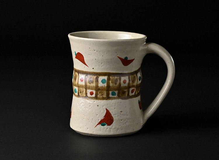 明石庄作_刷毛目花瓶｜黒のつかもと｜｜益子焼つかもと｜益子焼最大の