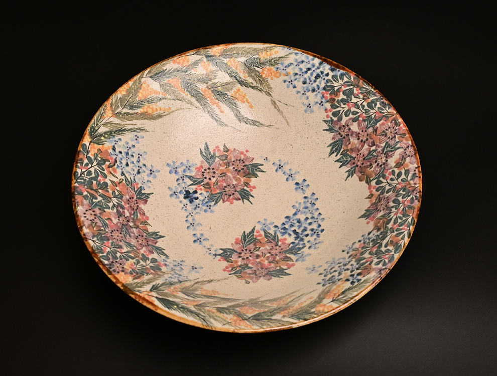 樋口早苗_浅鉢｜黒のつかもと｜｜益子焼つかもと｜益子焼最大の窯元