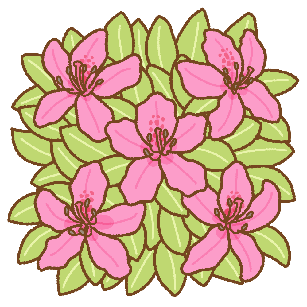 ツツジの花のイラスト | 商用OKの無料イラスト素材サイト ツカッテ