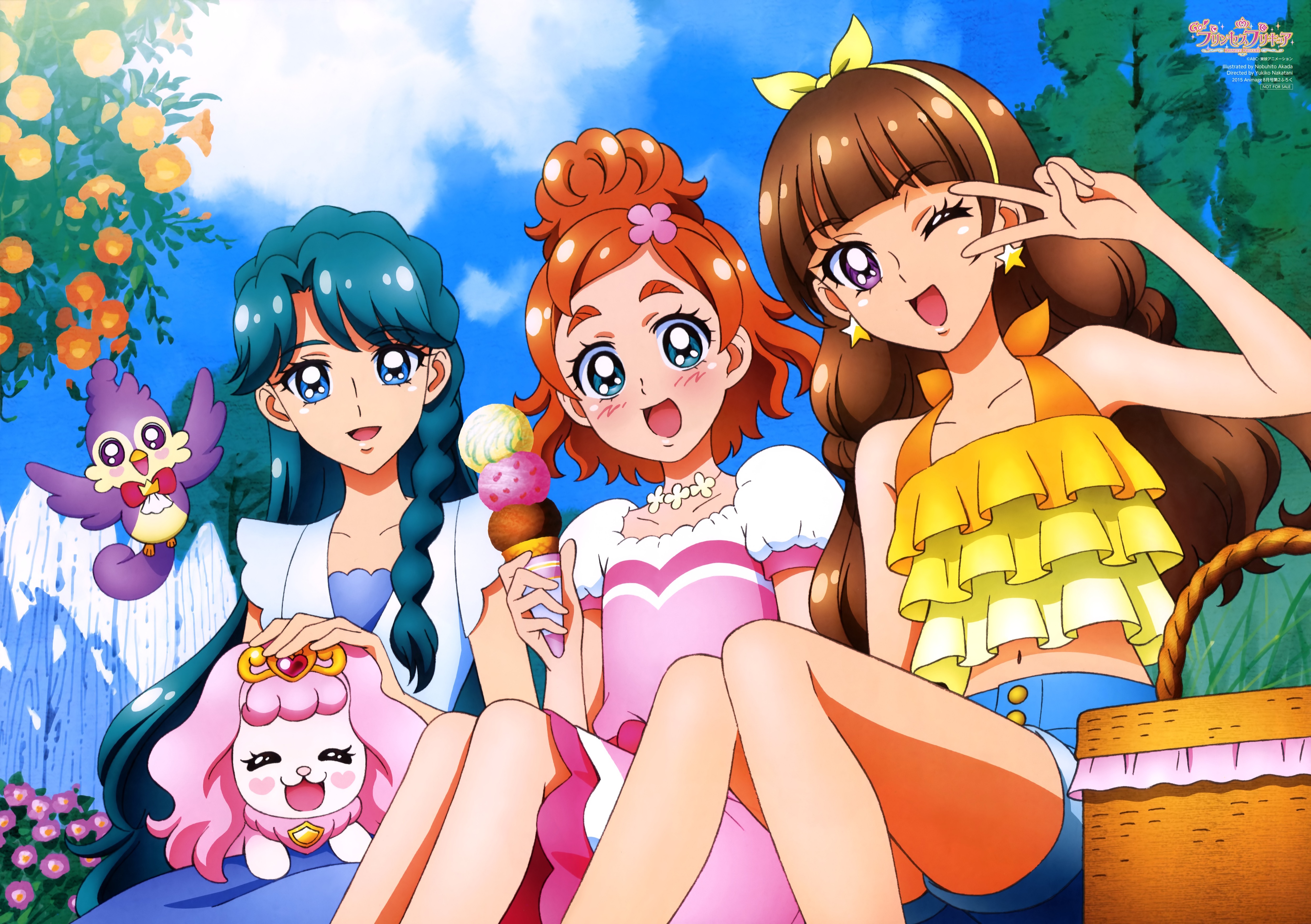 Go!プリンセスプリキュア【天ノ川きらら,春野はるか,海藤みなみ,アロマ