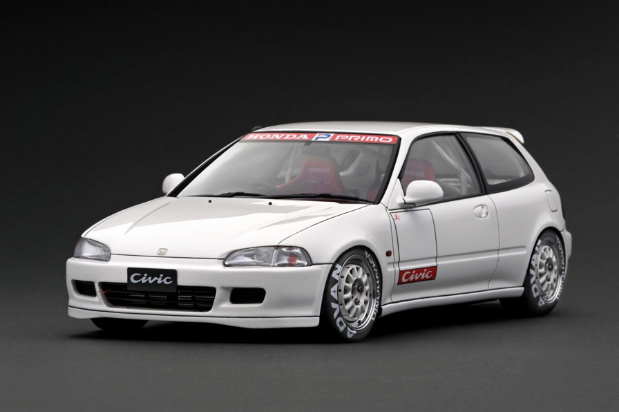 Honda CIVIC (EG6) White (1/18 Scale)【IG3040:4573448900400
