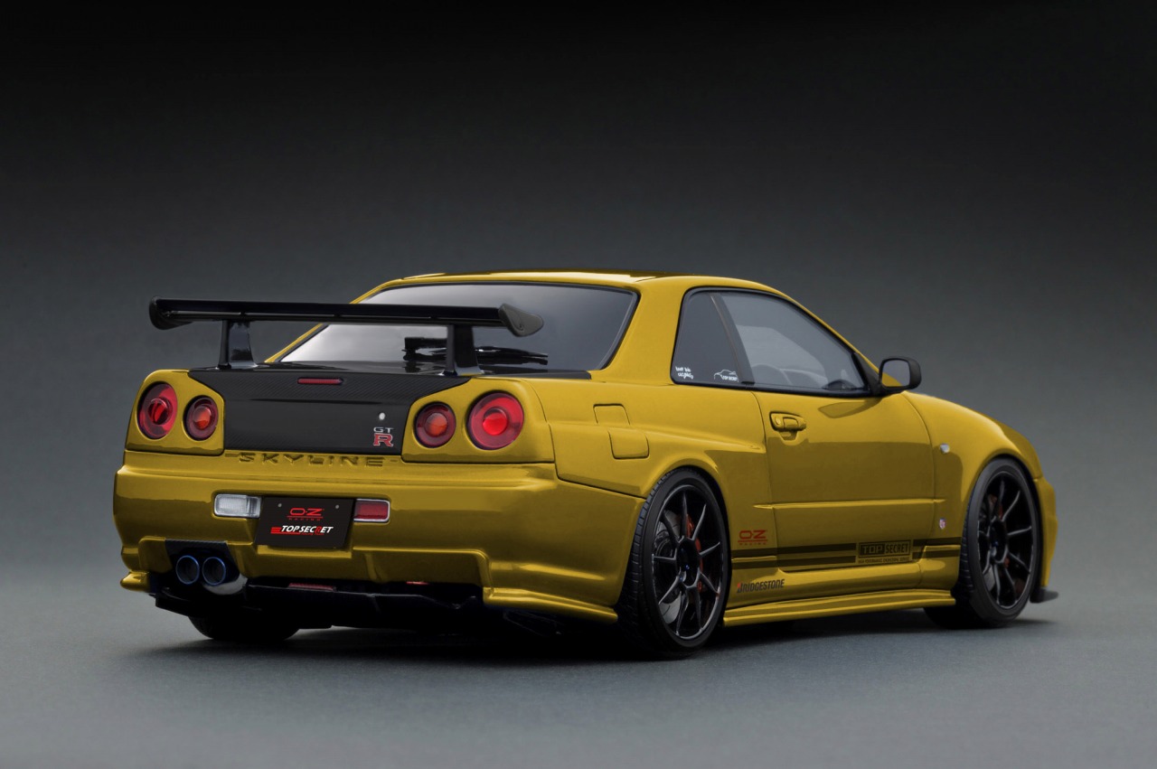 TOP SECRET 34GT-R (BNR34) Gold【IG3640:4573448906402】｜ティーケー