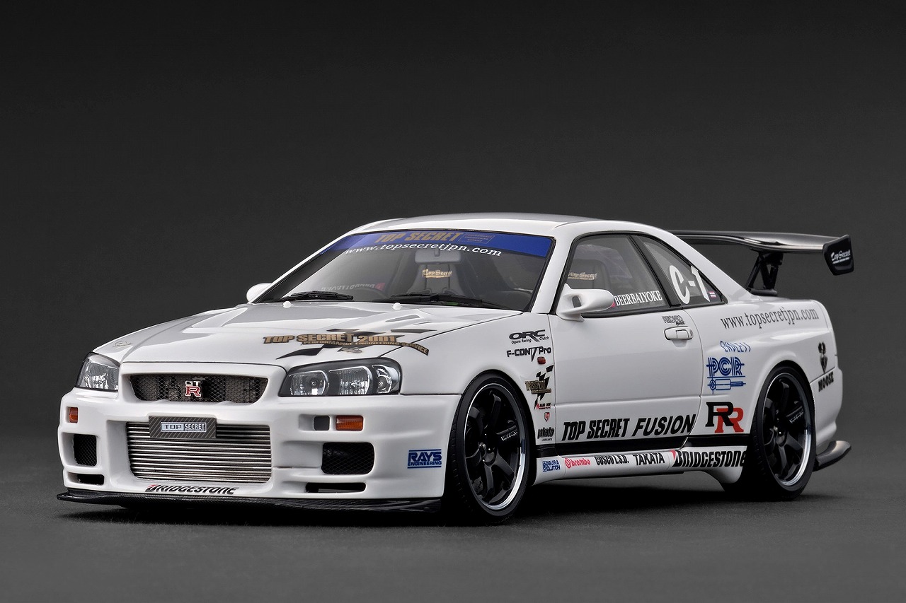 1/18 TOP SECRET 34GT-R (BNR34) Gold【IG3847:4573448908475