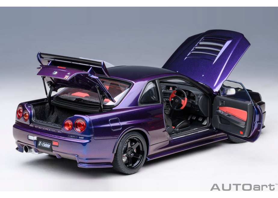 77464 1/18 ニスモ R34 GT-R Z-tune （ミッドナイトパープルⅢ