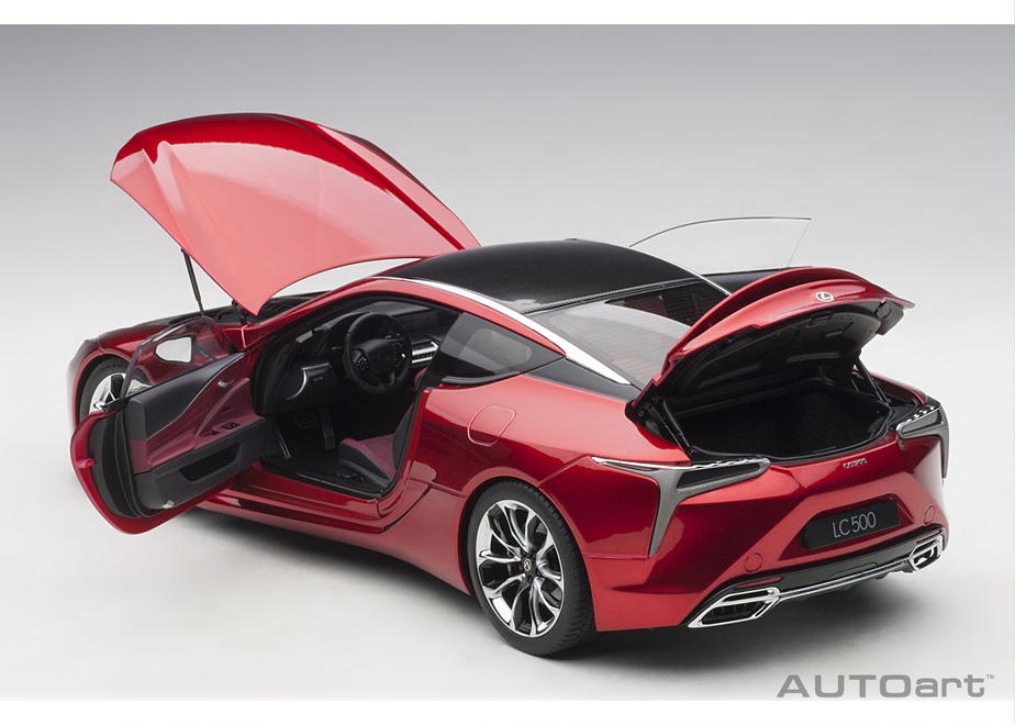 78873 1/18 レクサス LC500 （メタリック・レッド ※インテリアカラー