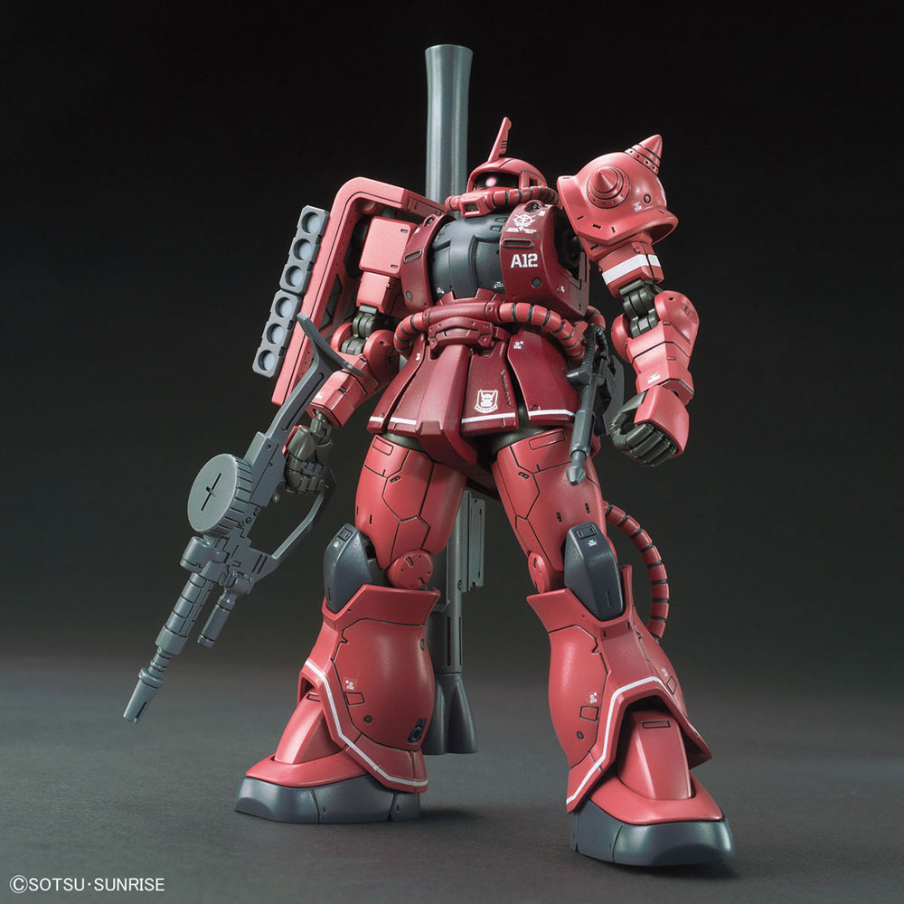 HG 1/144 シャア専用ザクII 赤い彗星Ver.【4573102576569】｜バンダイ