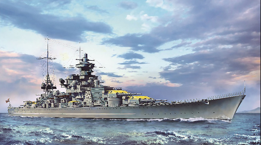 1/350 WW.II ドイツ軍 巡洋戦艦 シャルンホルスト 1940 ノルウェー沖