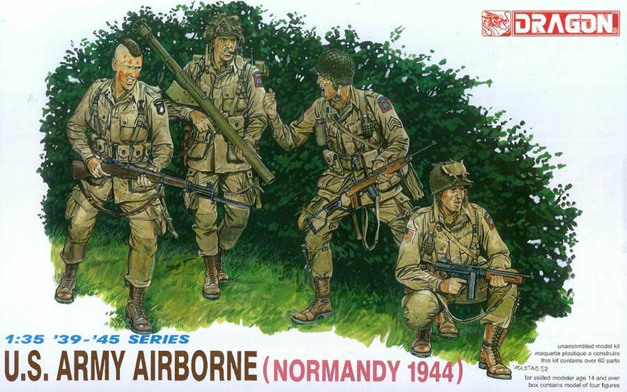 1/35 WW.II アメリカ陸軍 機甲歩兵 Gen2 フィギュア4体セット【DR6366