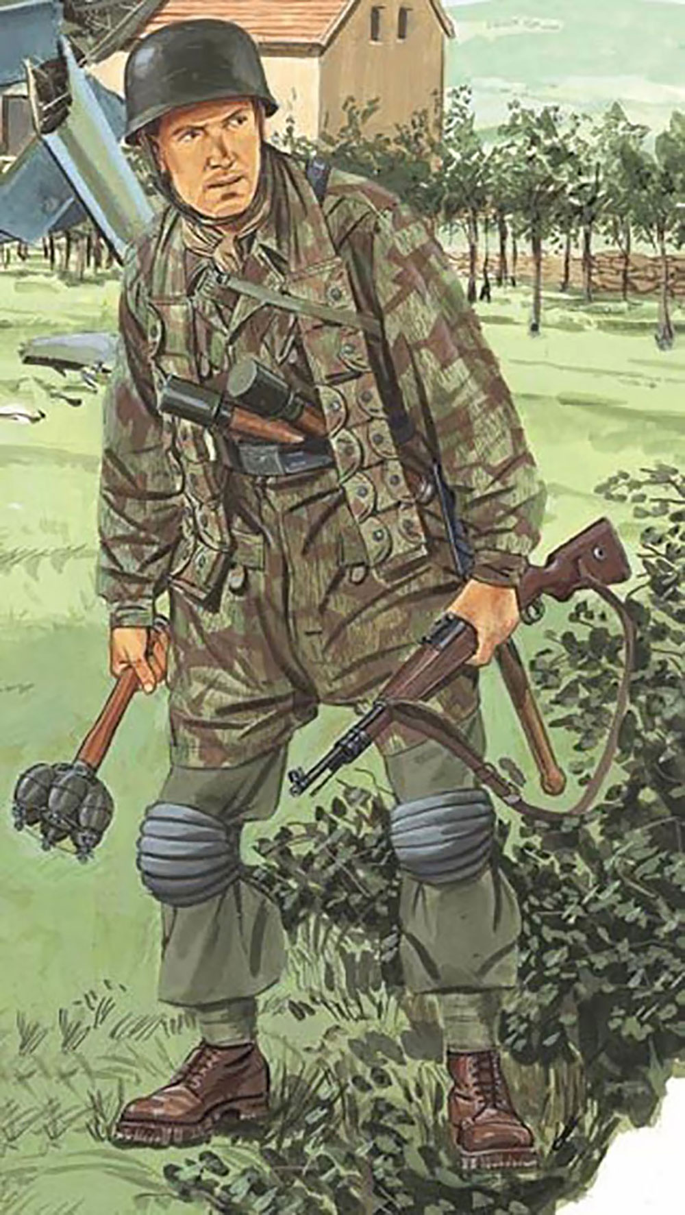 1/16 WW.II ドイツ親衛隊 第500SS降下猟兵大隊 降下猟兵【DR1628