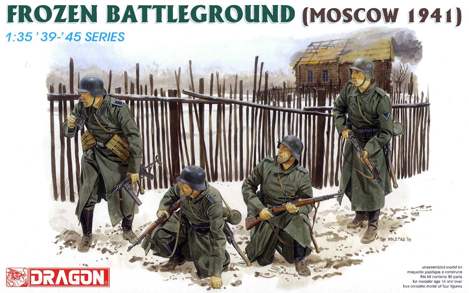 1/35 WW.II ドイツ軍 凍てつく大地 コートを着た歩兵 モスクワ 1941