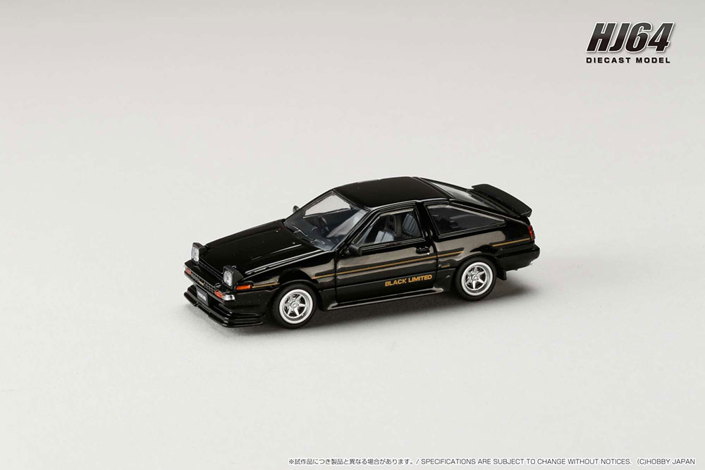 1/64 トヨタ スプリンター トレノ GT APEX (AE86) BLACK LIMITED JDM