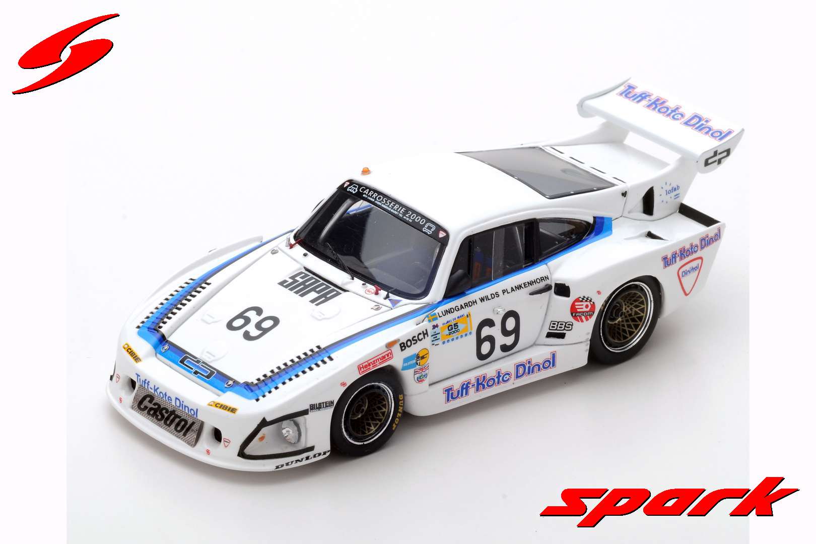 S4426 1/43 Porsche 935 L1 n.69 Le Mans 1981 - J. Lundgarth -M