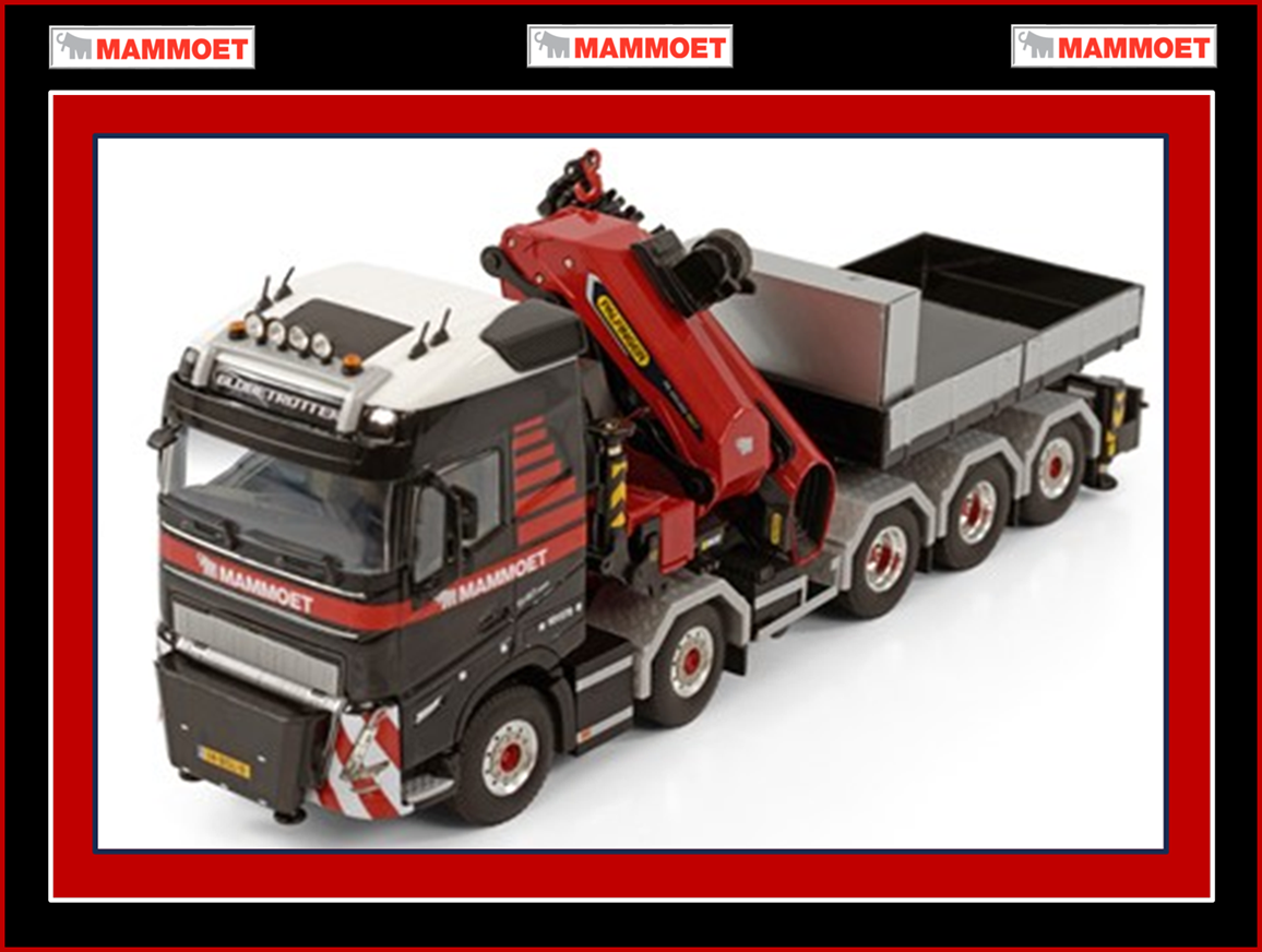 1/50 MAMMOET VOLVO FH05 10X4 + PALFINGER Truck Crane – True-Scale