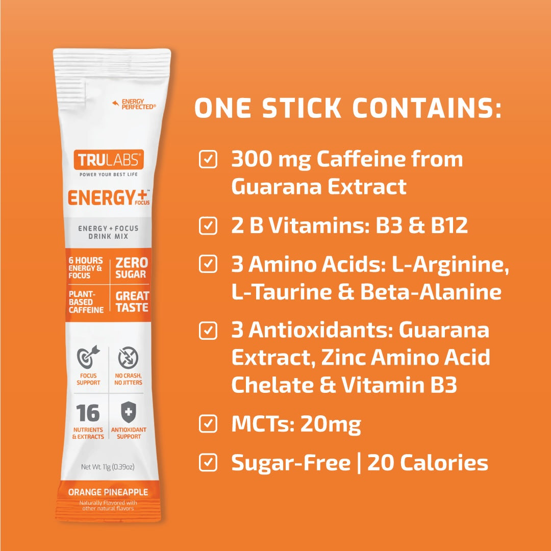 TruLabs Energy + Focus - Orange Pineapple