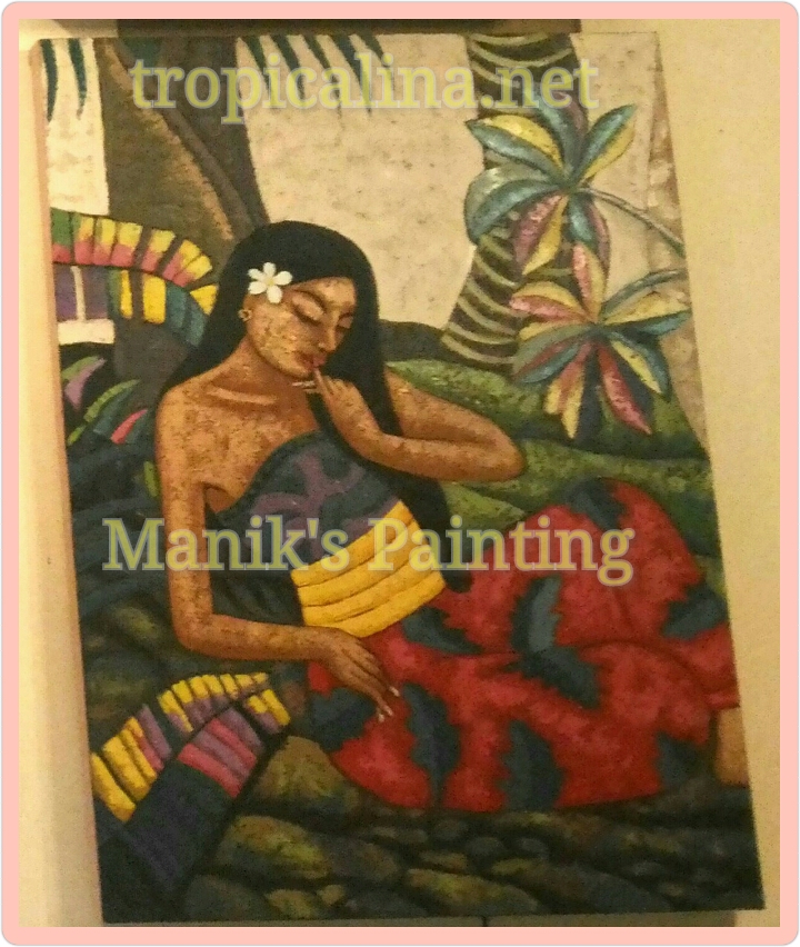 バリ 女一人旅 7 バリ絵画 Manik 氏の絵をウブドで引き寄せた