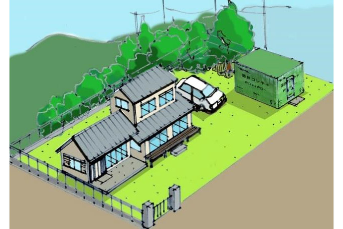 JR東日本とスクエア、国鉄6000形黄緑6号デザインのコンテナハウス