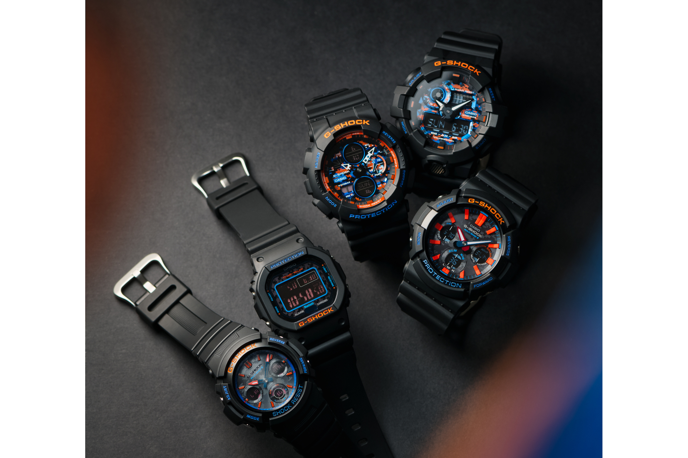 カシオ、G-SHOCK「シティ・カモフラージュ・シリーズ」から5モデル