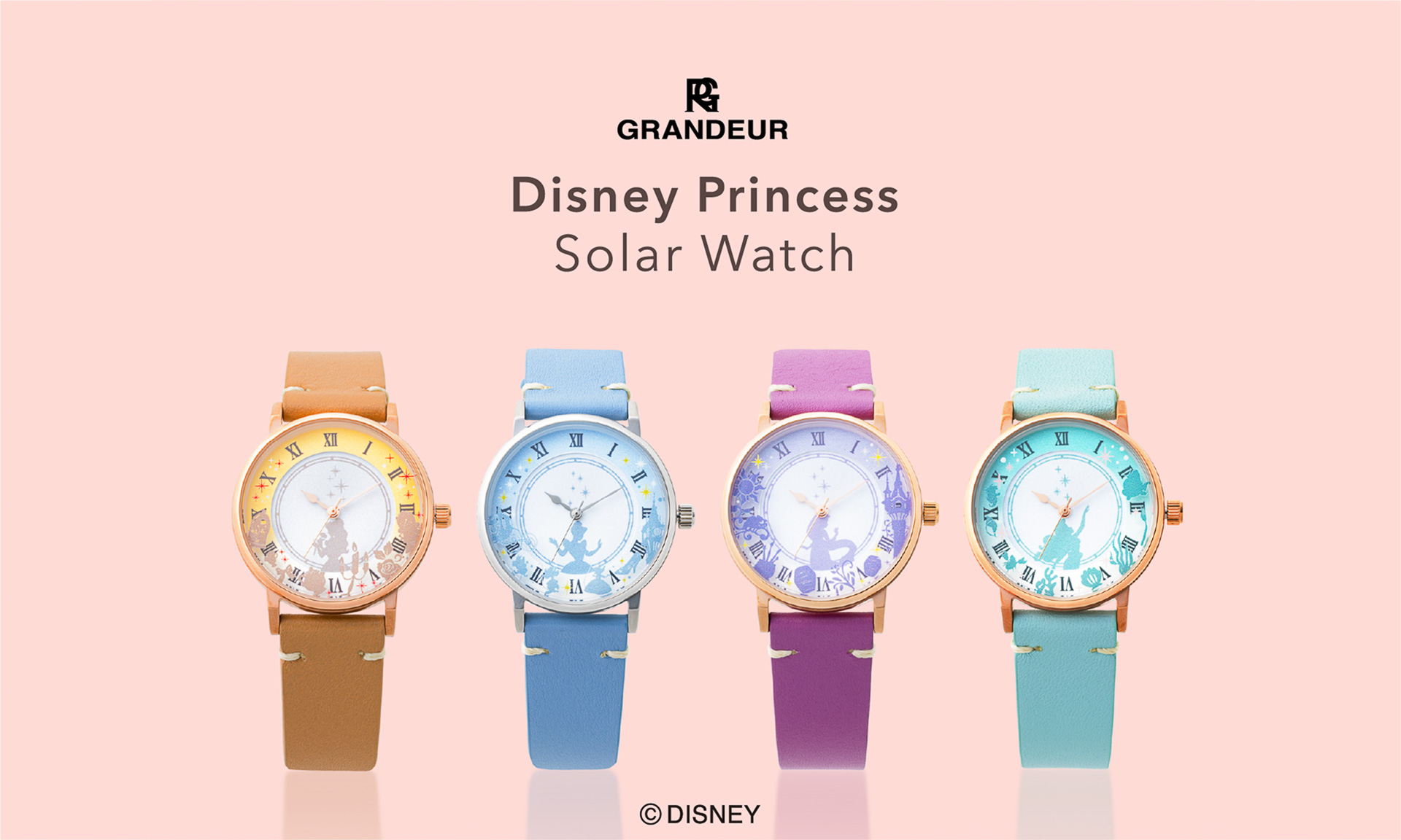 ディズニープリンセスのソーラーウォッチ「GRANDEUR」で新生活を