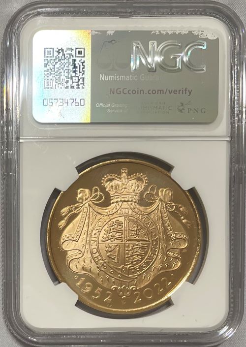 トライアル・ピクス】NGC鑑定 グレートブリテン 2022年 エリザベス2世
