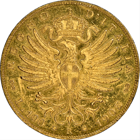 動画あり】【レア度2-R2】イタリア 1905-R年 ヴィットーリオ