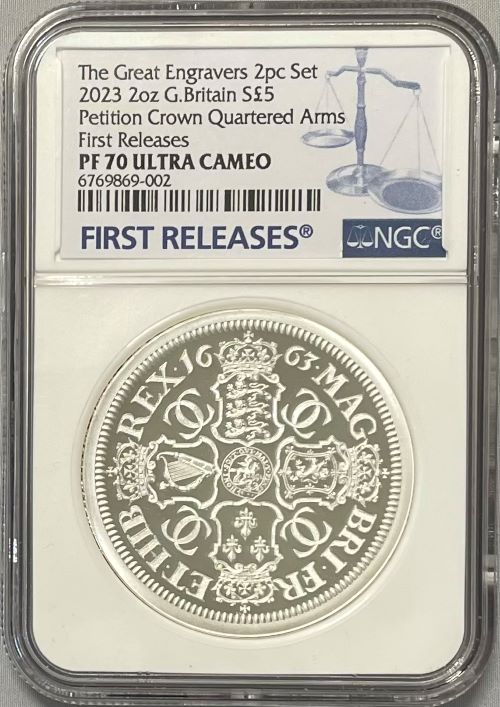 グレートブリテン 2023年 ペティションクラウンポートレイト 2オンス 5