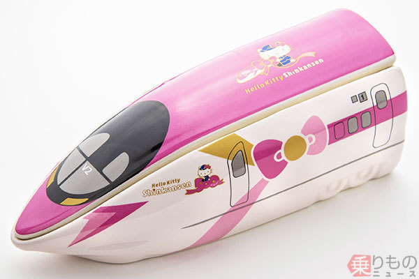 ハローキティ新幹線弁当」発売 「かわいい500系」を陶器で再現 | 乗り