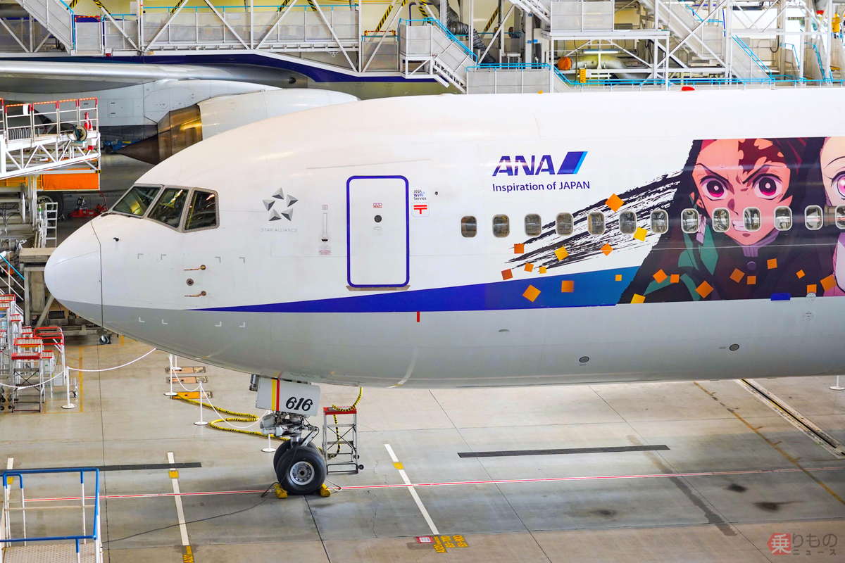 ついに初公開！ ANA「鬼滅」デザイン機の全貌とは？ 見た目も機内も