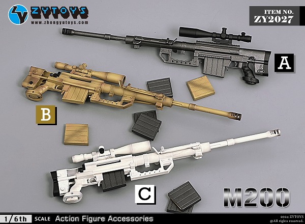ZYTOYS 1/6 M82A1 スナイパーライフル アクションフィギュア用 ZY2A