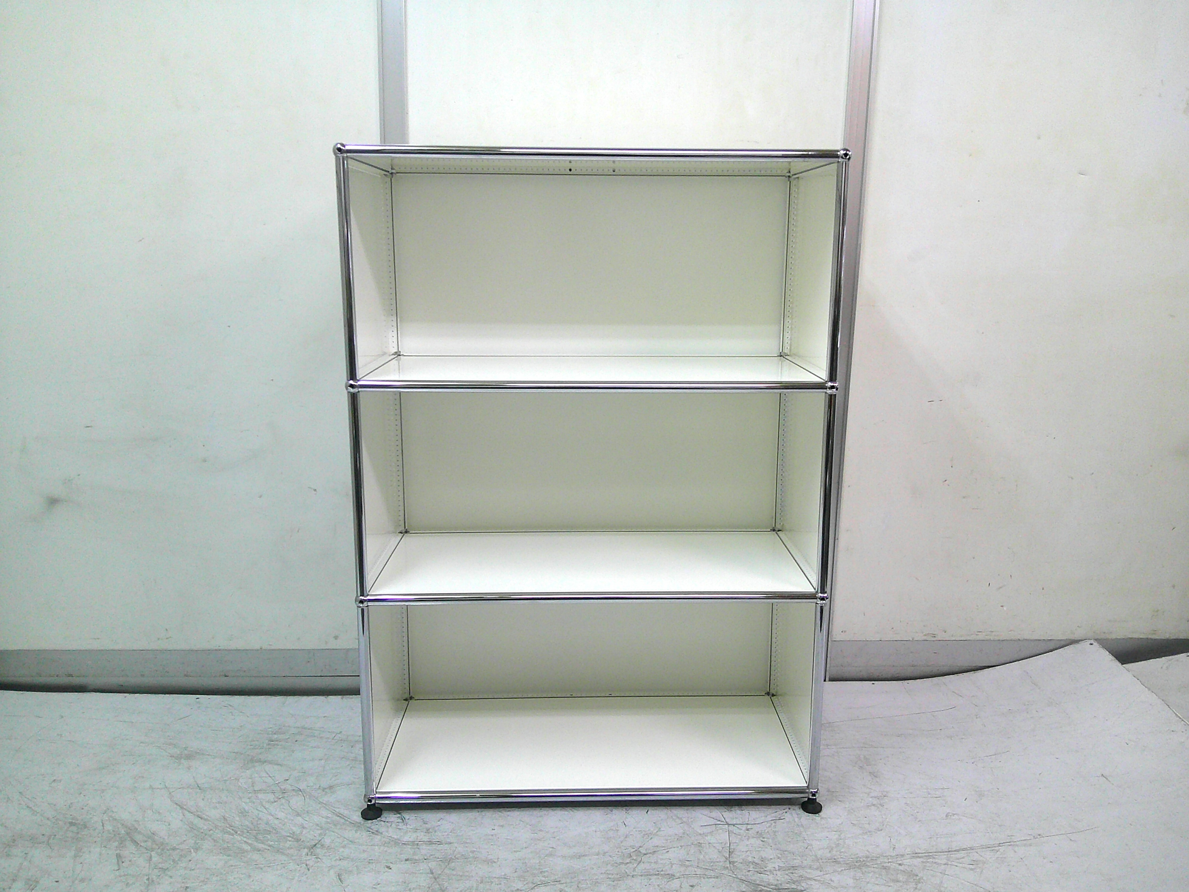 USMハラーシステム 1列3段 オープンシェルフ サイド・バックパネル付