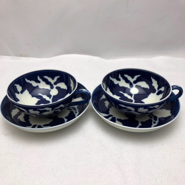 宮内庁御用達 深川製磁 ティーセット 紅茶碗皿 5点セット 明宣徳年製