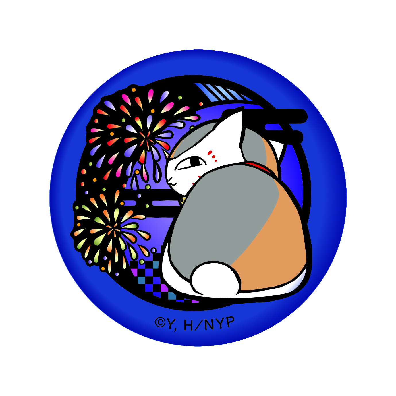 夏目友人帳 キラキラ缶バッジ 夏まつり - 株式会社ツインクル