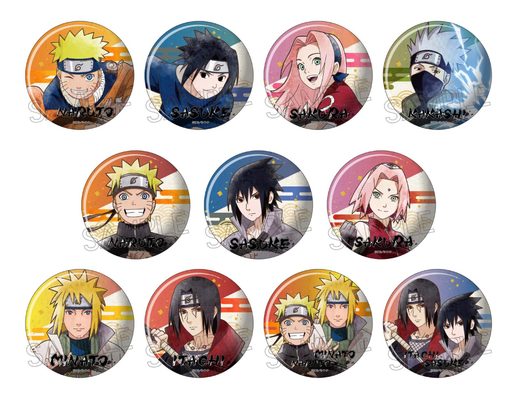 NARUTO-ナルト-疾風伝 缶バッジ -忍の軌跡- 株式会社ツインクル