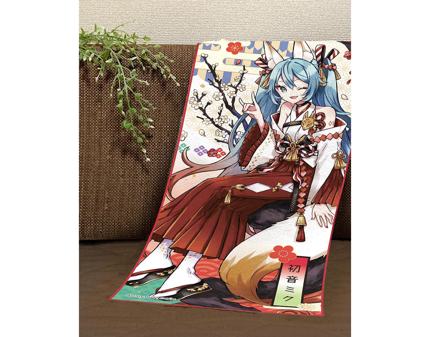 初音ミク 百鬼夜行 フェイスタオル - 株式会社ツインクル