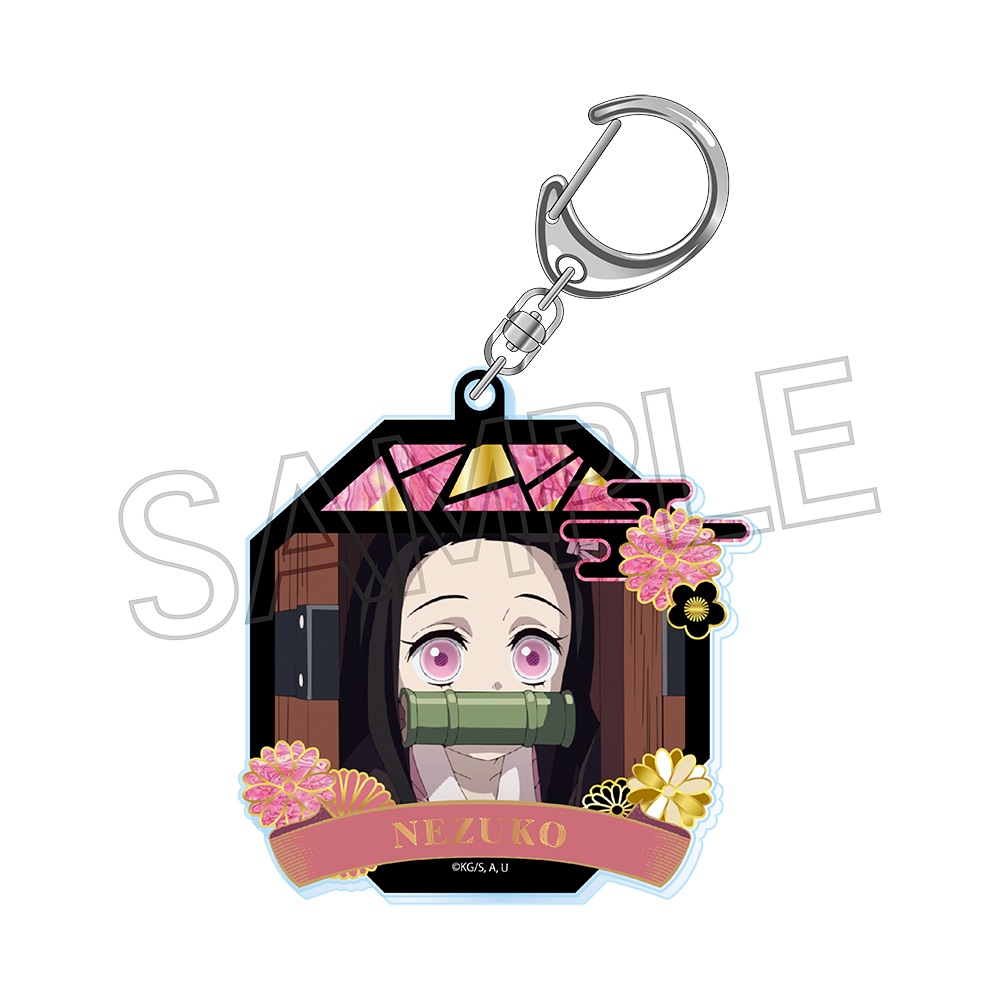 d*2様 鬼滅の刃 メタリックアクリルキーホルダー 上弦の鬼編 鬼滅の刃