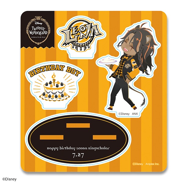 ミニアクリルスタンド レオナ・キングスカラー/背景サバナクロー寮