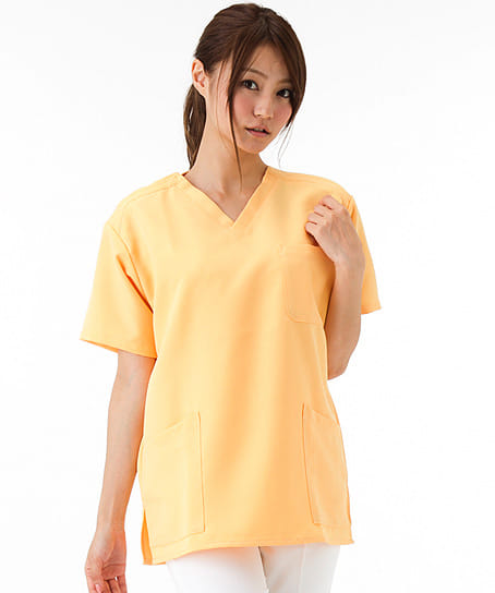 全15色】スクラブ 白衣（撥水・制電/男女兼用） AZ-861405 | 医療制服