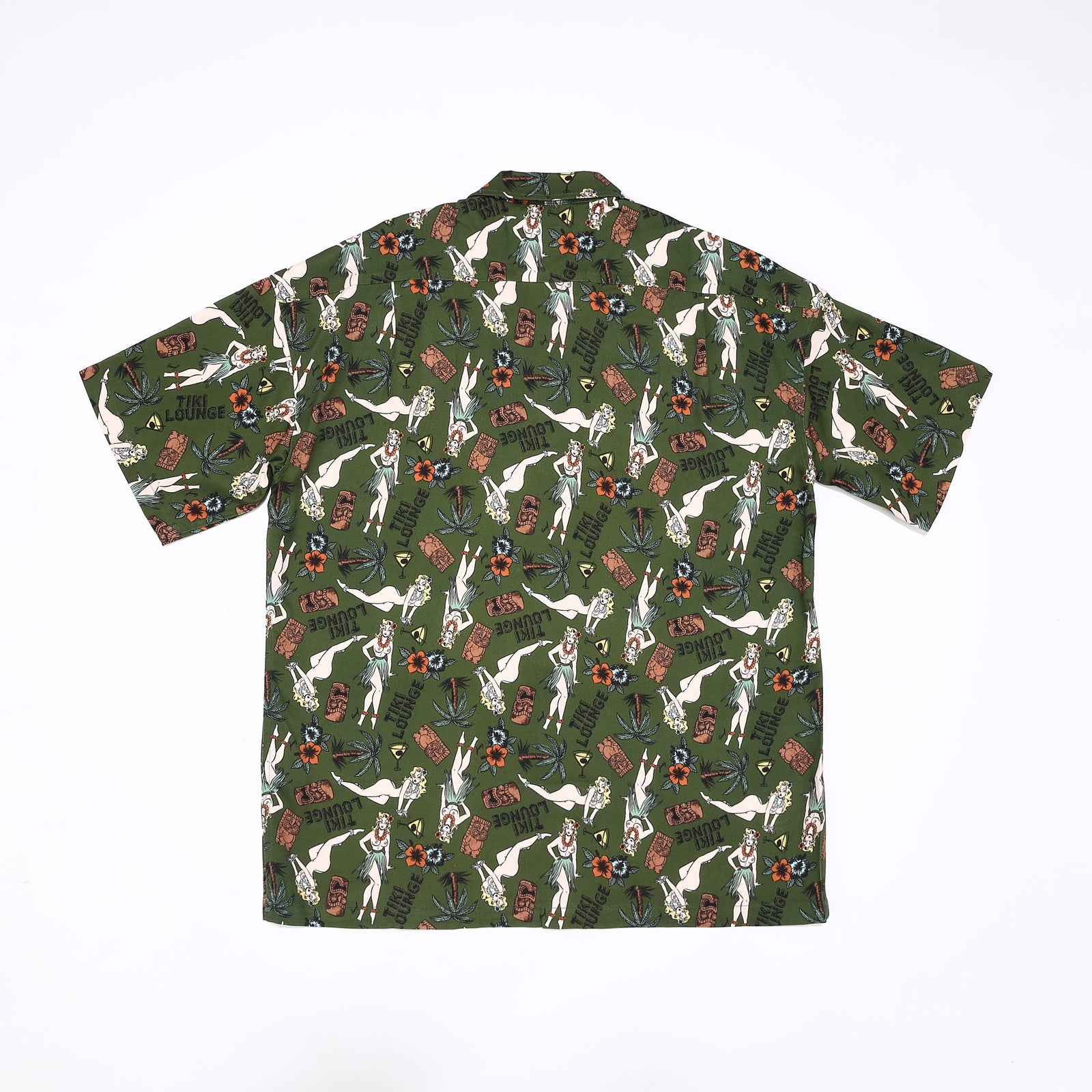 TIKI LOUNGE OKINAWA / ALOHA SHIRT （GREEN) – 鶴亀本舗