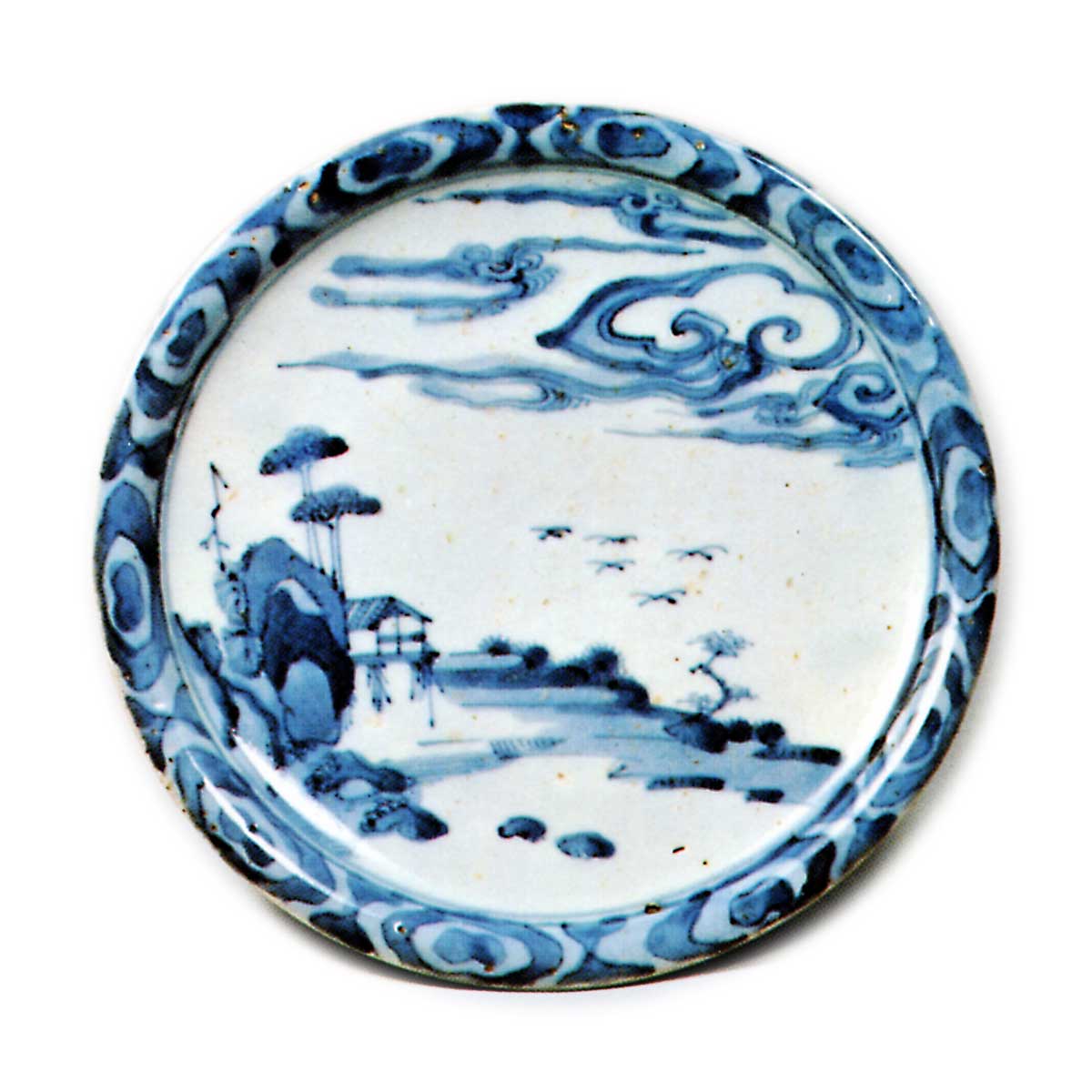 染付 山水文 皿 | 鶴田 純久の章 お話