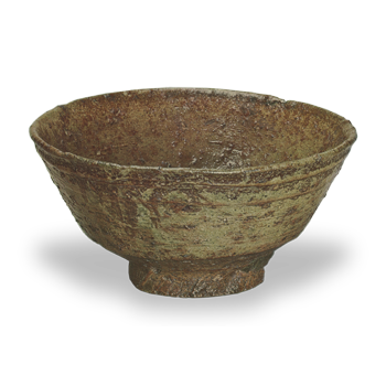 釘彫伊羅保茶碗 銘 両彦 | 鶴田 純久の章 お話