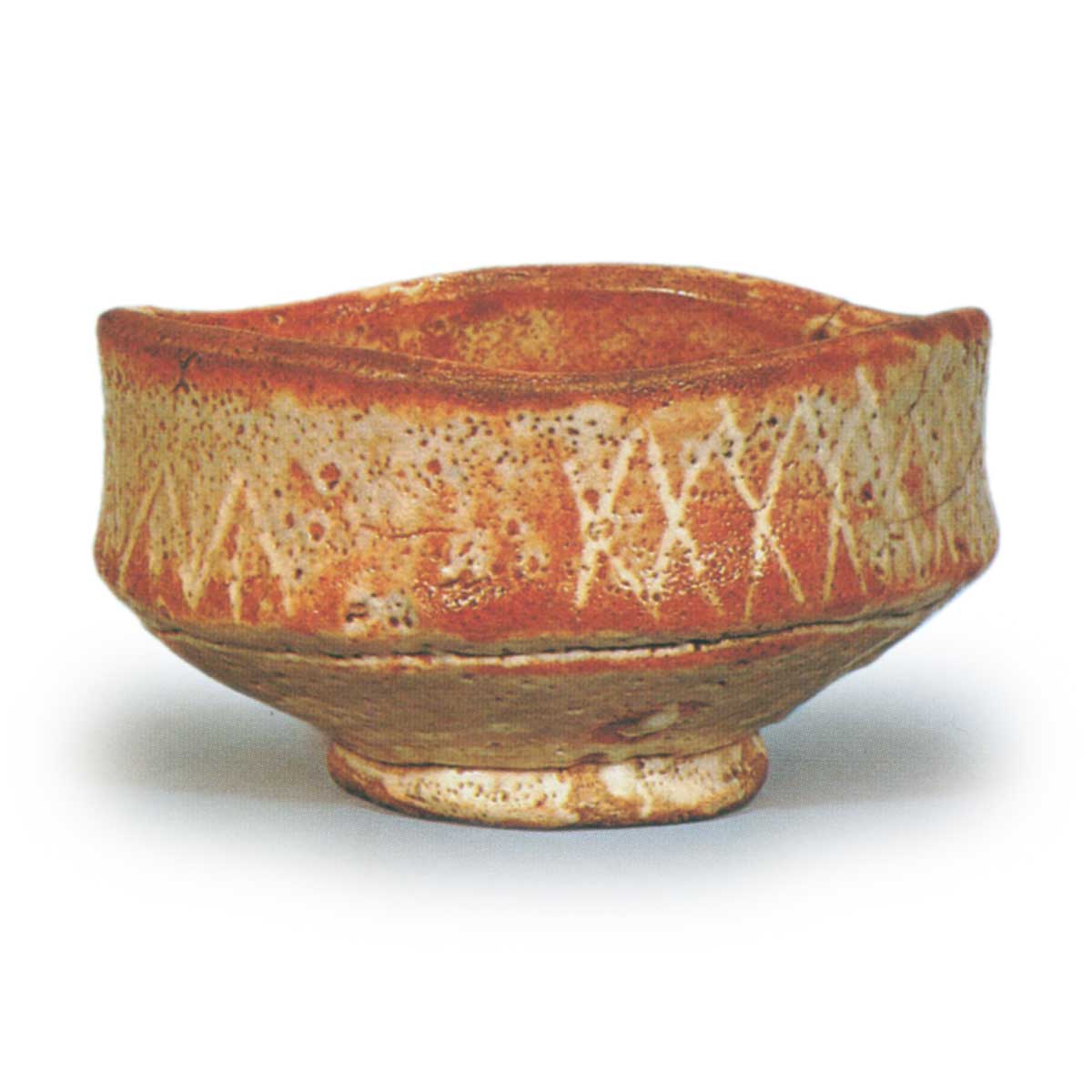 鼠志野 檜垣文 茶碗 | 鶴田 純久の章 お話