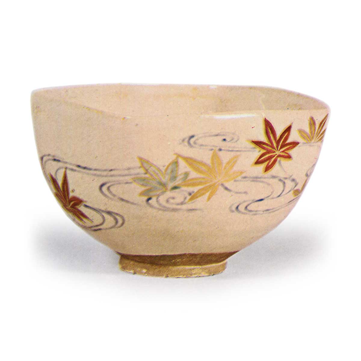 色絵龍田川文四方茶碗 | 鶴田 純久の章 お話