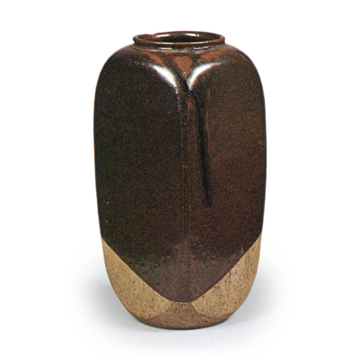 褐釉撫四方茶入 | 鶴田 純久の章 お話