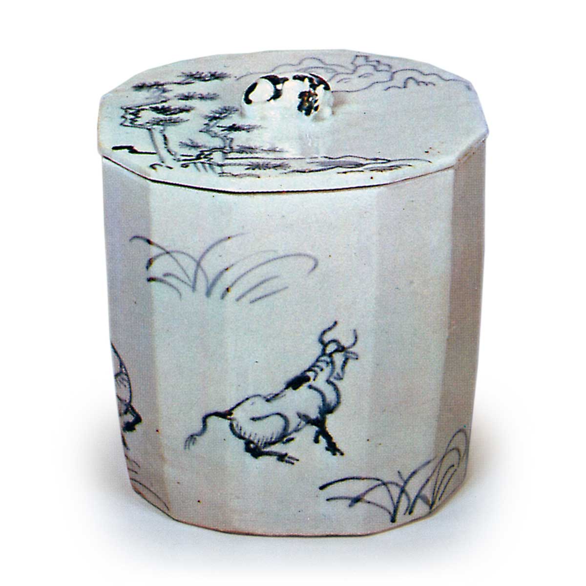 呉須十二角水指 ごすじゅうにかくみずさし | 鶴田 純久の章 お話